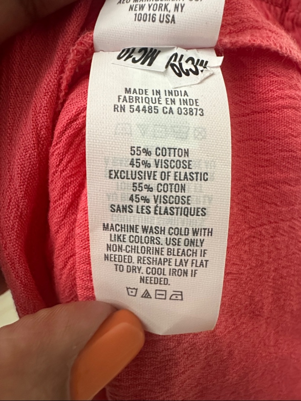 aerie Coral Pink Flirty Shoulder Summer Mini Dress Sz. M - Picture 9 of 10